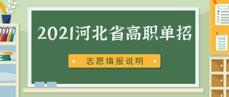 锐思教育提醒：2021河北省高职单招填报志愿说明已经公布