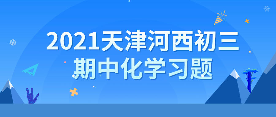 天津锐思教育2021河西区初三期中化学习题