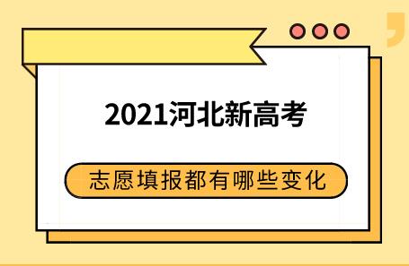 2021河北高考志愿填报出现新变化，我们要考虑这几点