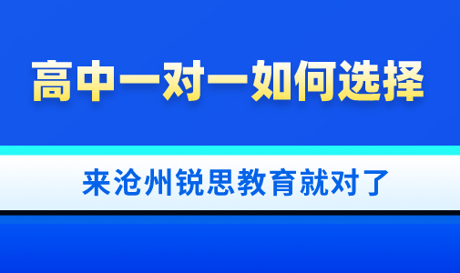 如何选择高中一对一辅导才好？快来沧州锐思教育寻找答案