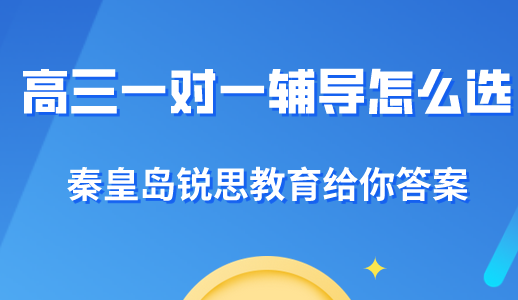 高三一对一辅导怎么选才合适？秦皇岛锐思教育为你解答