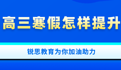 高三寒假怎样提升，锐思教育为你加油助力.png