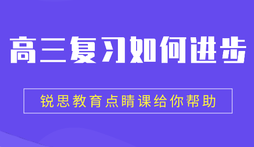 高三复习如何进步，锐思教育点睛课给你帮助.png