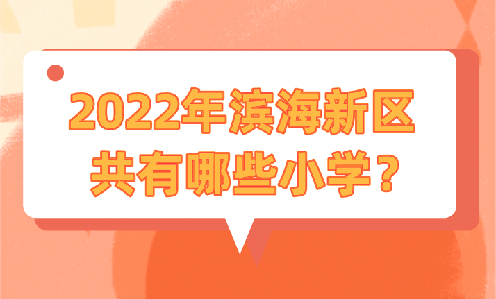 2022年滨海新区共有哪些小学？