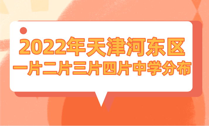 2022年河东区一片、二片、三片、四片小学情况