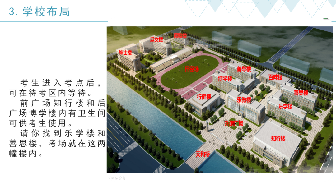 2022年天津武清区中考考点考场示意图(图27)