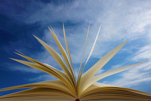 一本书, 页, 读, 训练, 小说, 文学, 天堂, 云, 学习, 爱, 图书馆