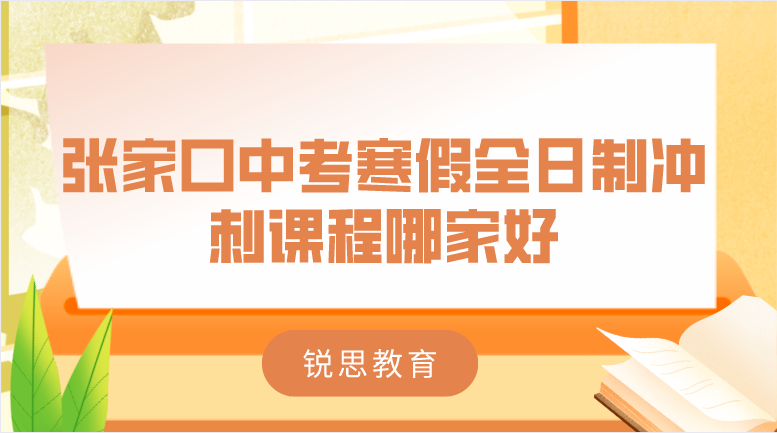 张家口中考寒假全日制冲刺课程哪家好