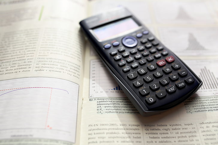 calculator, mathematics, math, finance, calculate, technology, office