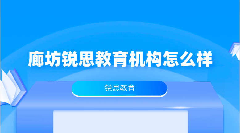 廊坊锐思教育机构怎么样