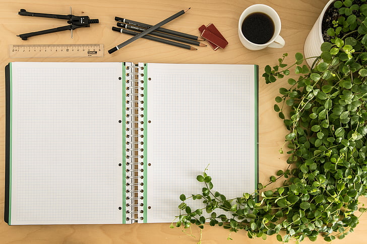 art materials, blank, business, coffee, cup, desk, food