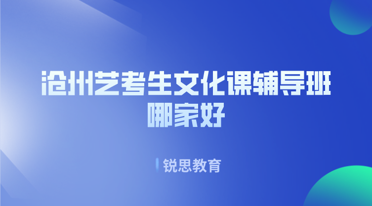 沧州艺考生文化课辅导班哪家好