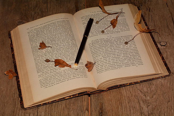 book, font, old, pen, wood, close