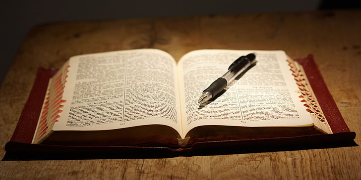 bible, book, read, table