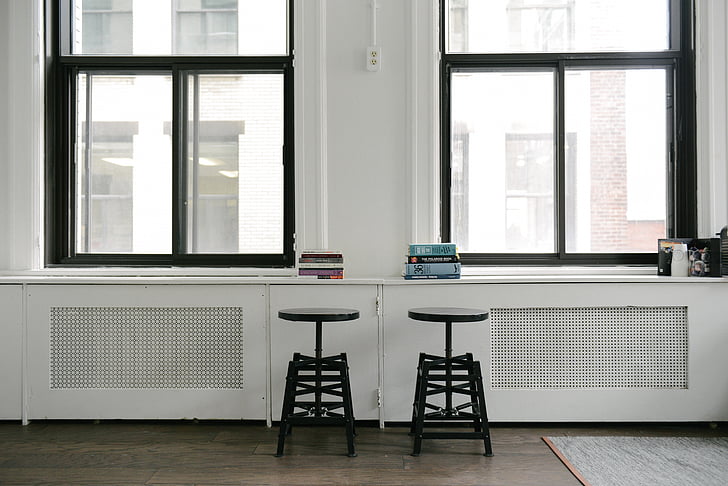 books, indoors, stools, windows, window, domestic Room, table