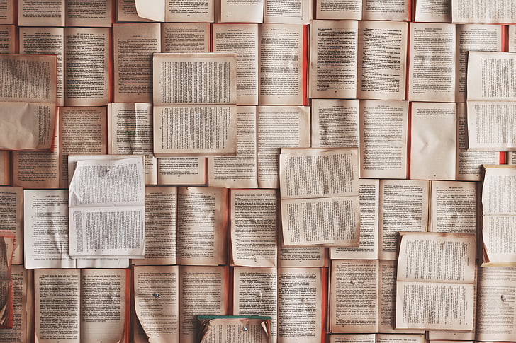 pile, opened, books, book store, bookstore, full frame, variation