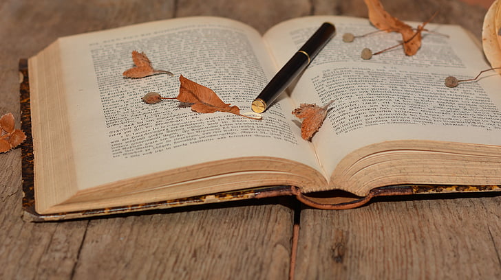 book, font, old, pen, wood, close