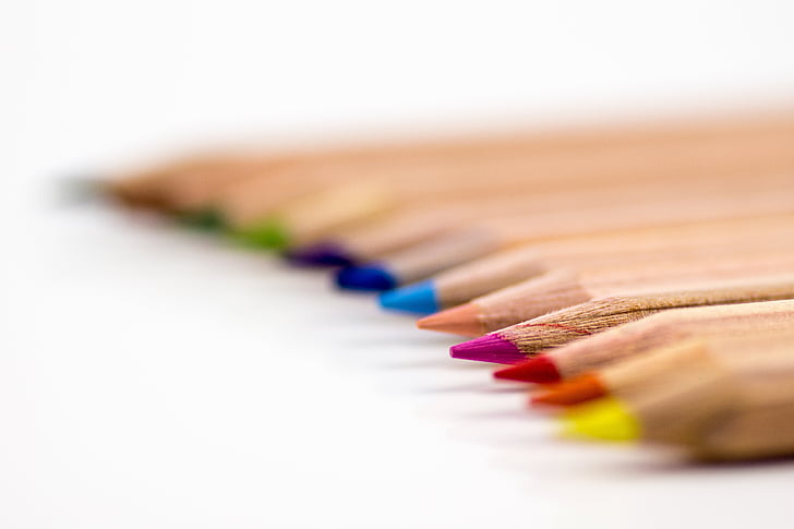 colored pencils, pens, crayons, colour pencils, colorful, color, writing accessories