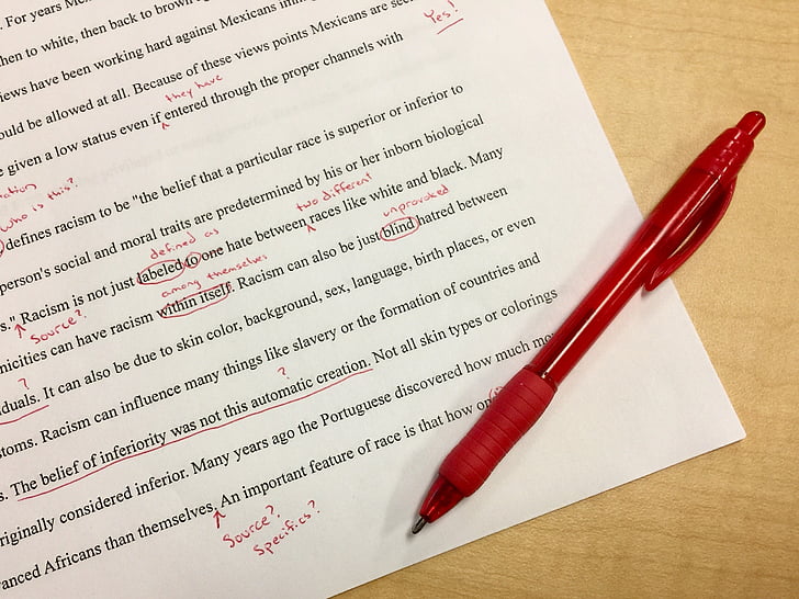 mistakes, editing, school, red ink, corrections, first draft, teacher