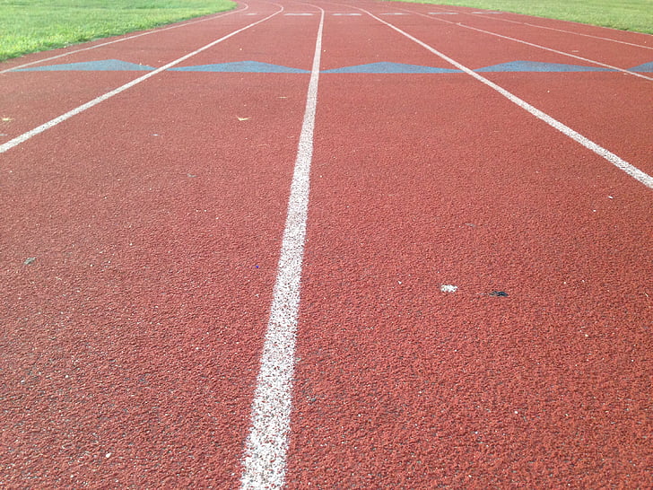 track, straight, lines, running, sport, stadium, competition