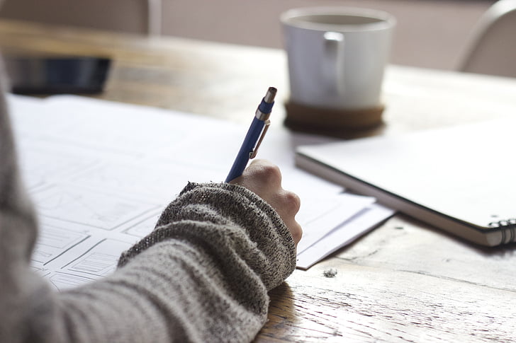 cafÃ©, concept, designer, drawing, hand, handwritten, ideas