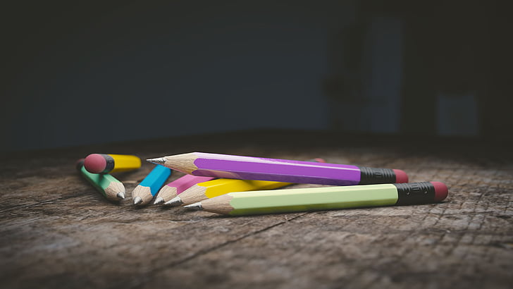 pencil, wood pencil, education, writing, multi colored, no people, crayon