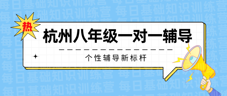 杭州八年级一对一辅导机构哪家好