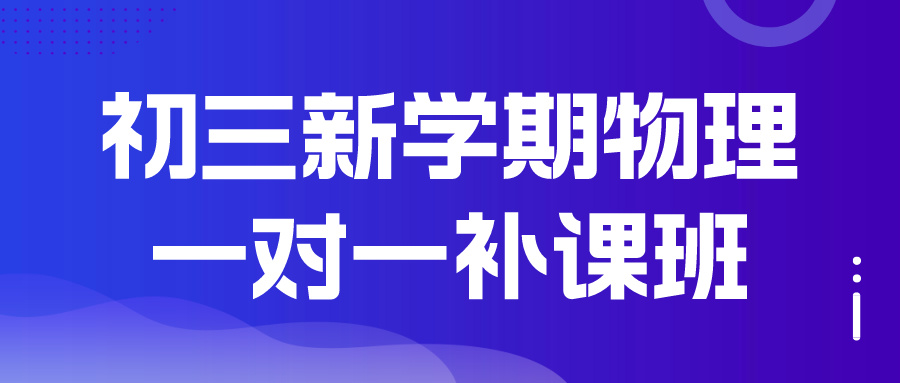 杭州上城区初三新学期物理一对一补课班