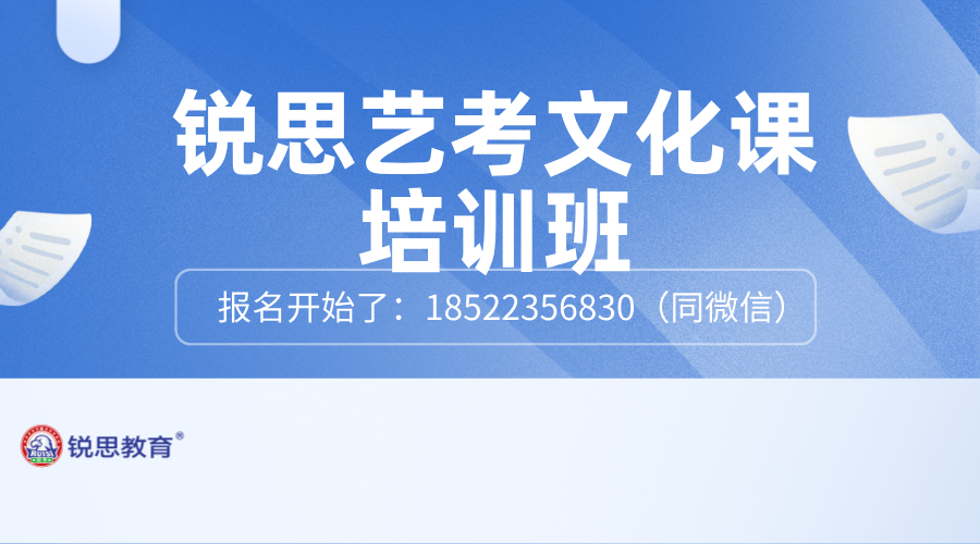 高三艺术类考生专属：‌锐思一对一与艺考文化课集训班！‌