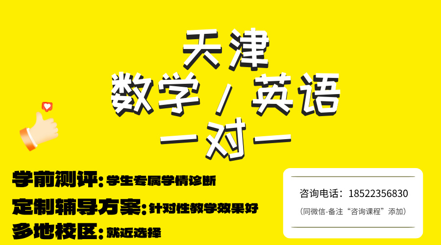 天津海教园辅导推荐：津南区高三数学/英语一对一