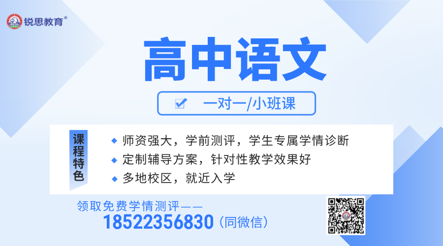 锐思教育天津高考语文一对一辅导：从基础系统补起，高效提分不是梦！