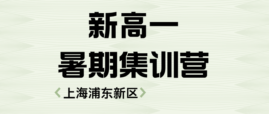 2025年上海浦东新区初升高新高一暑假集训班哪家好？一对一/小班课/英语单词速记课程，衡水模式管理。