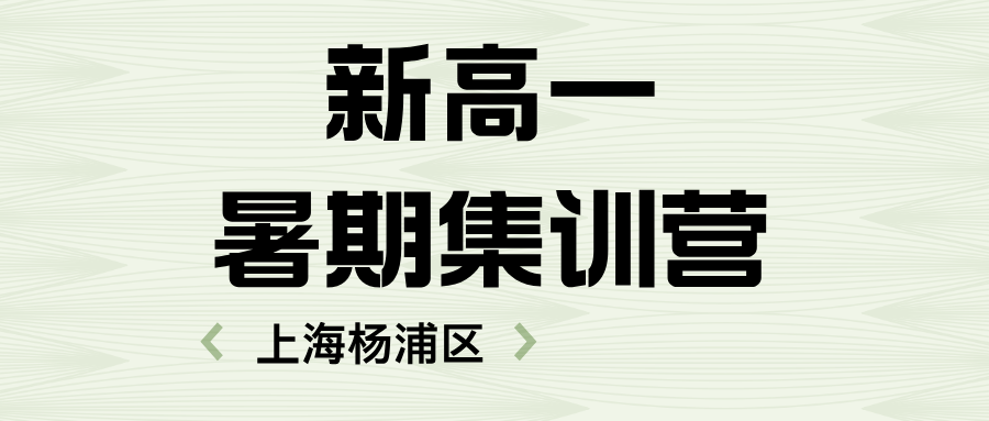 2025年上海杨浦区初升高新高一暑假班哪家好？一对一/小班课