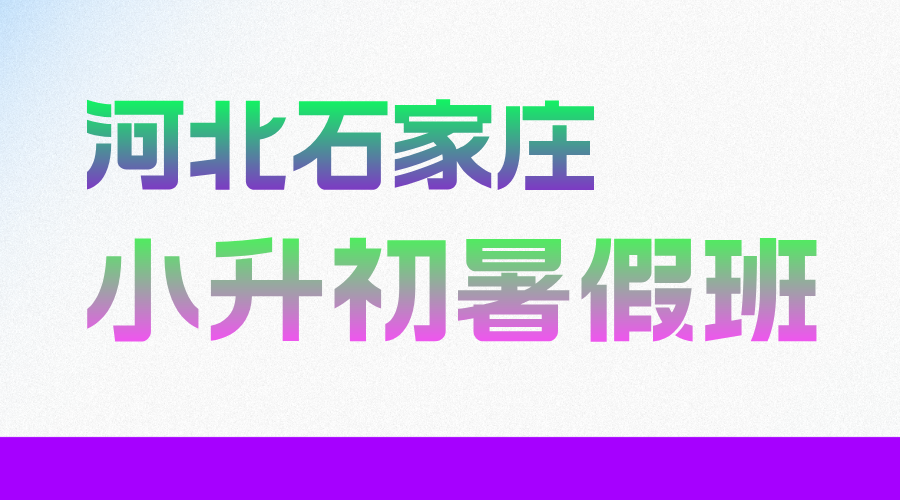 2025年河北石家庄小升初暑假全科辅导推荐，新初一暑假集训营