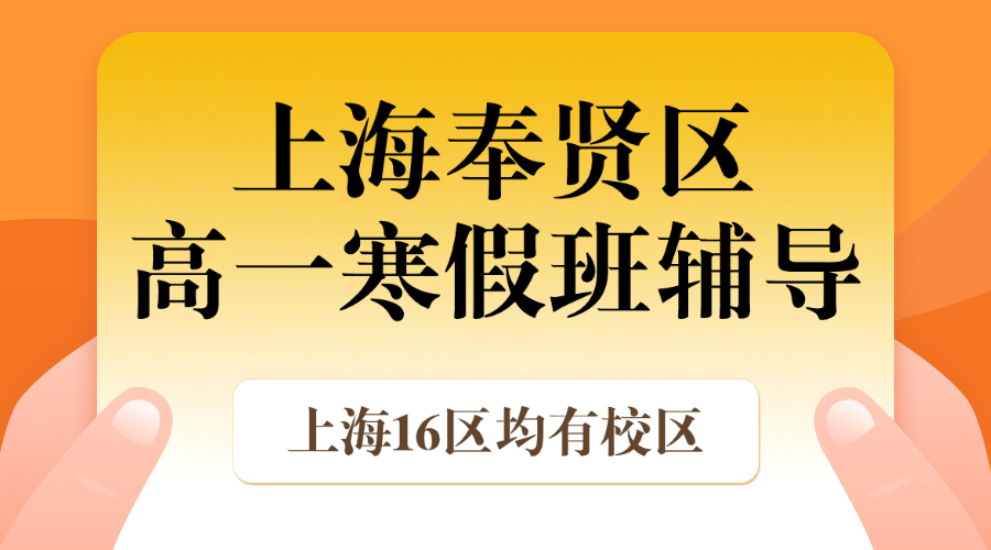 26年上海奉贤区高中高一寒假优质培训机构推荐—锐思教育