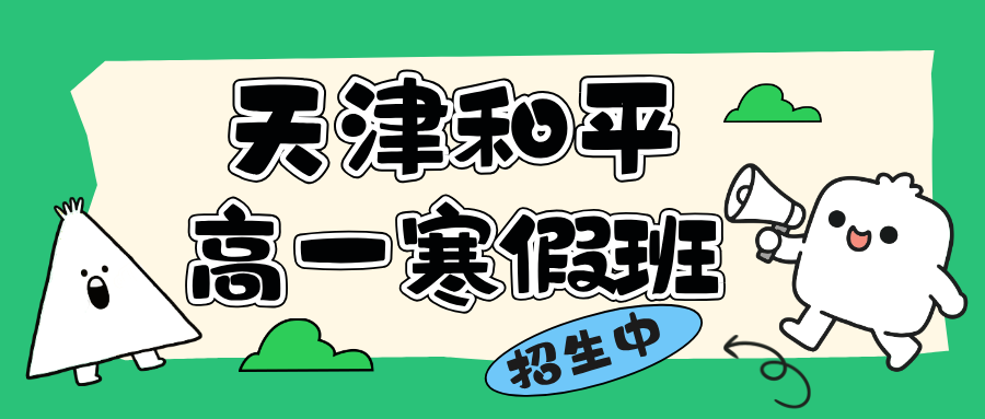 2025年天津和平 锐思教育高一寒假班，全科梳理一对一小班课均有