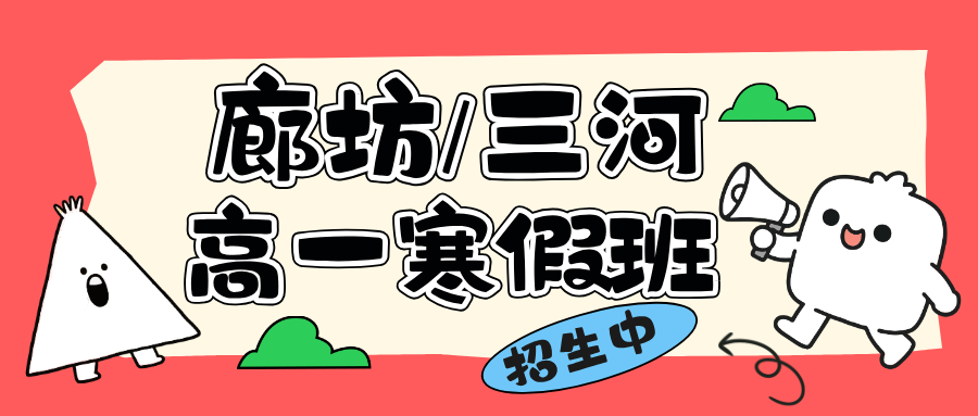 河北廊坊/三河燕郊高一寒假一对一/小班课/封闭班，锐思教育均有开设