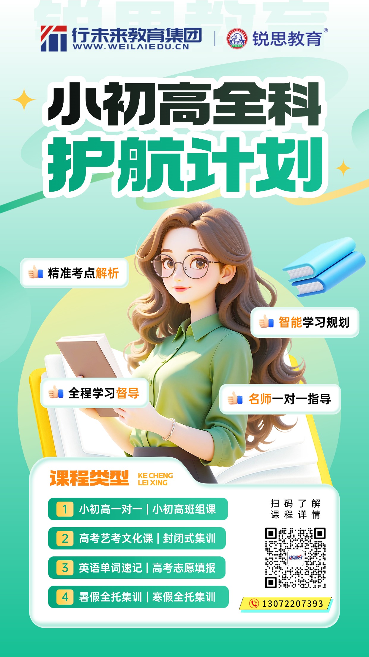 2026天津和平区高三全托冲刺班推荐|锐思教育6个月/3个月考前集训(图3) 教育培训学历教育专升本3D人物课程营销活动宣传海报AIGC (2).jpg