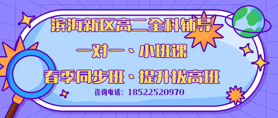 滨海新区高二辅导班哪里有？锐思教育一对一、小班课、春季同步、课后辅导班来助力