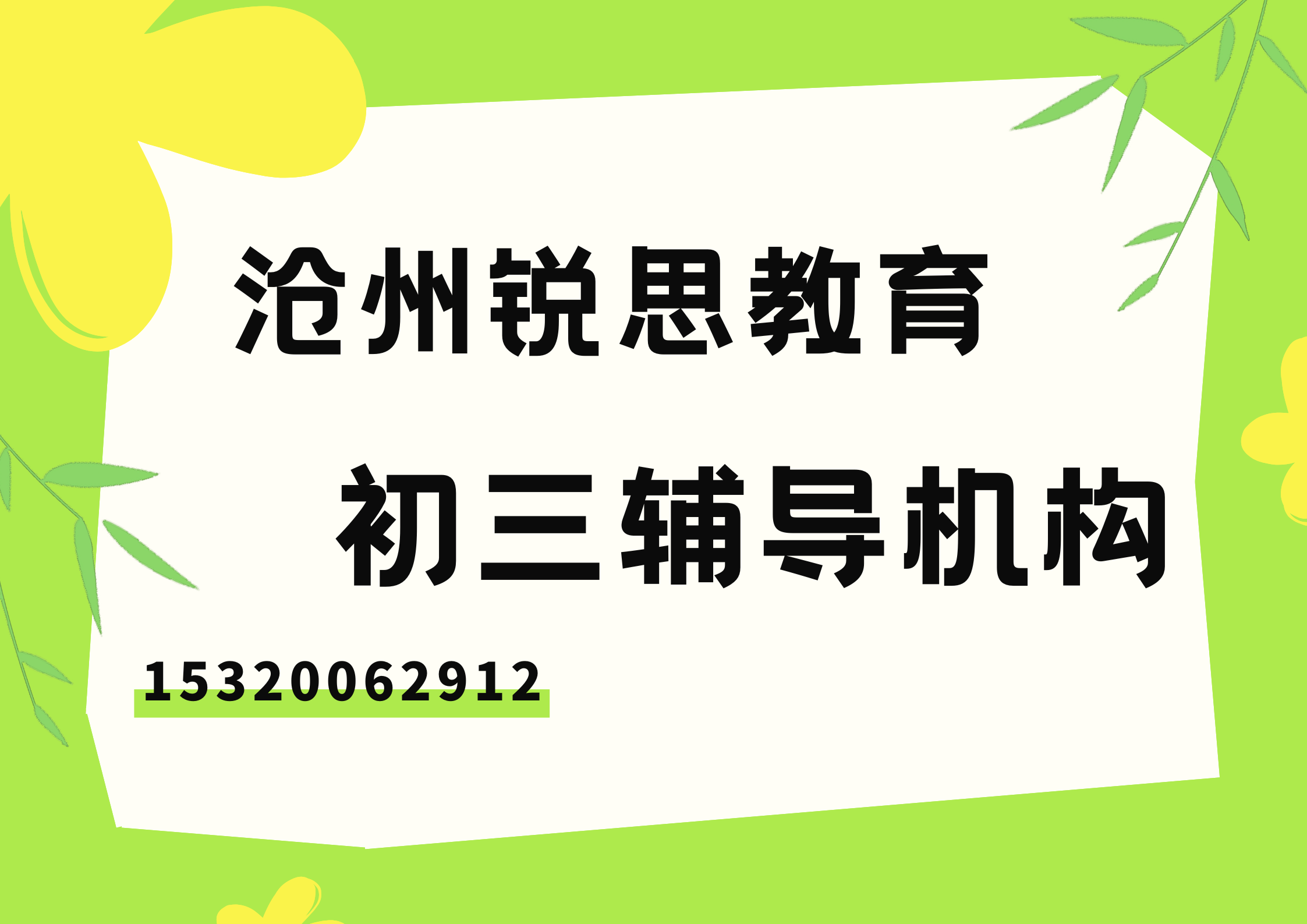 沧州解放路/新华路/黄河路/朝阳大街初三辅导怎么样，沧州思教育在哪