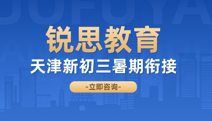 2026天津武清区新初三暑假衔接班/初二升初三/数学英语物理化学一对一辅导机构推荐锐思教育