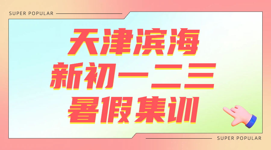 天津滨海锐思教育新初一/新初二/新初三暑假衔接班｜一对一小班封闭集训辅导