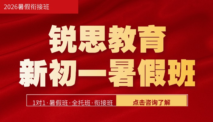 2026天津河西区新初一/七年级暑假衔接班/一对一/分层小班补课机构哪家好？