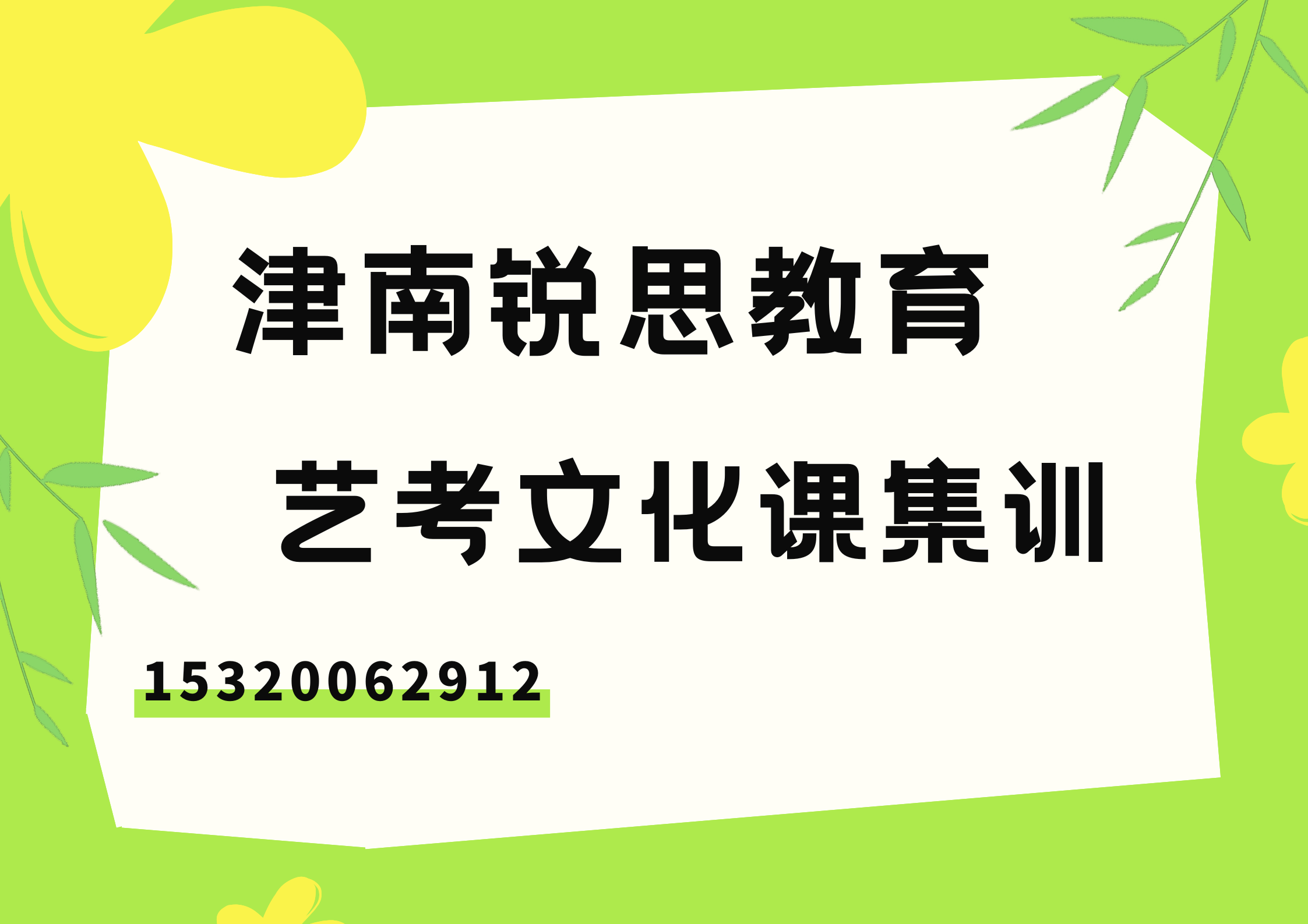 津南锐思教育高三艺考文化课集训.png