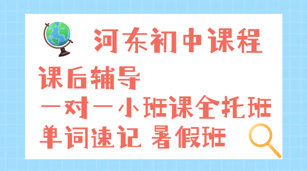 天津河东初中辅导 初一初二初三补课老师推荐 锐思教育十一经路/未来广场/一号桥附近有校区