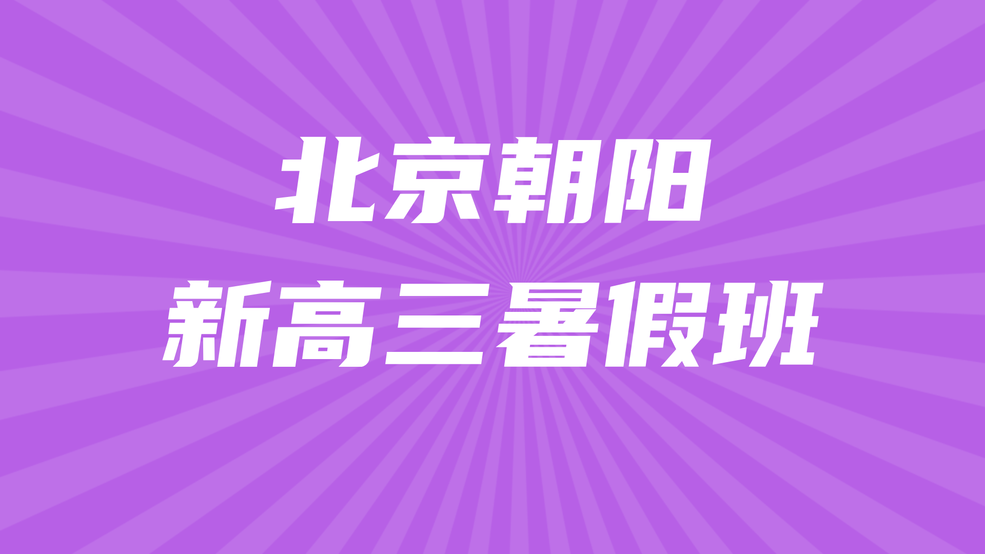 北京朝阳新高三暑假预科衔接班 锐思教育高考全科辅导名师教学