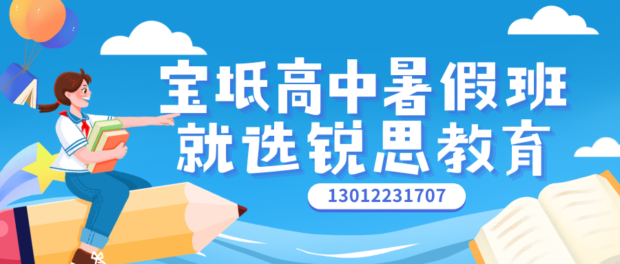 天津宝坻区新高一/新高二/新高三暑假班推荐！锐思教育收费/地址/咨询电话