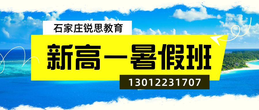 2026石家庄新高一暑假衔接班排名！石家庄和平西路/文苑街/泰华街/水源街/合作路/虹光街锐思教育咨询电话