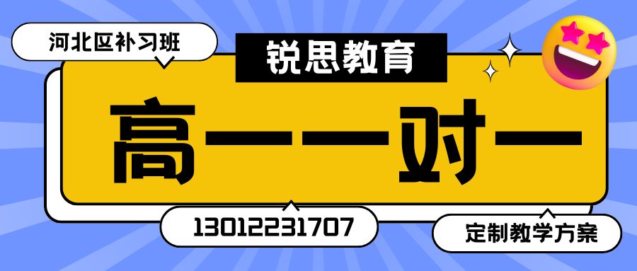 天津河北锐思教育2026年高一一对一补习：河北区世纪联华超市/中山路美食街/宏业广场/中国铁建广场附近的锐思教育收费多少