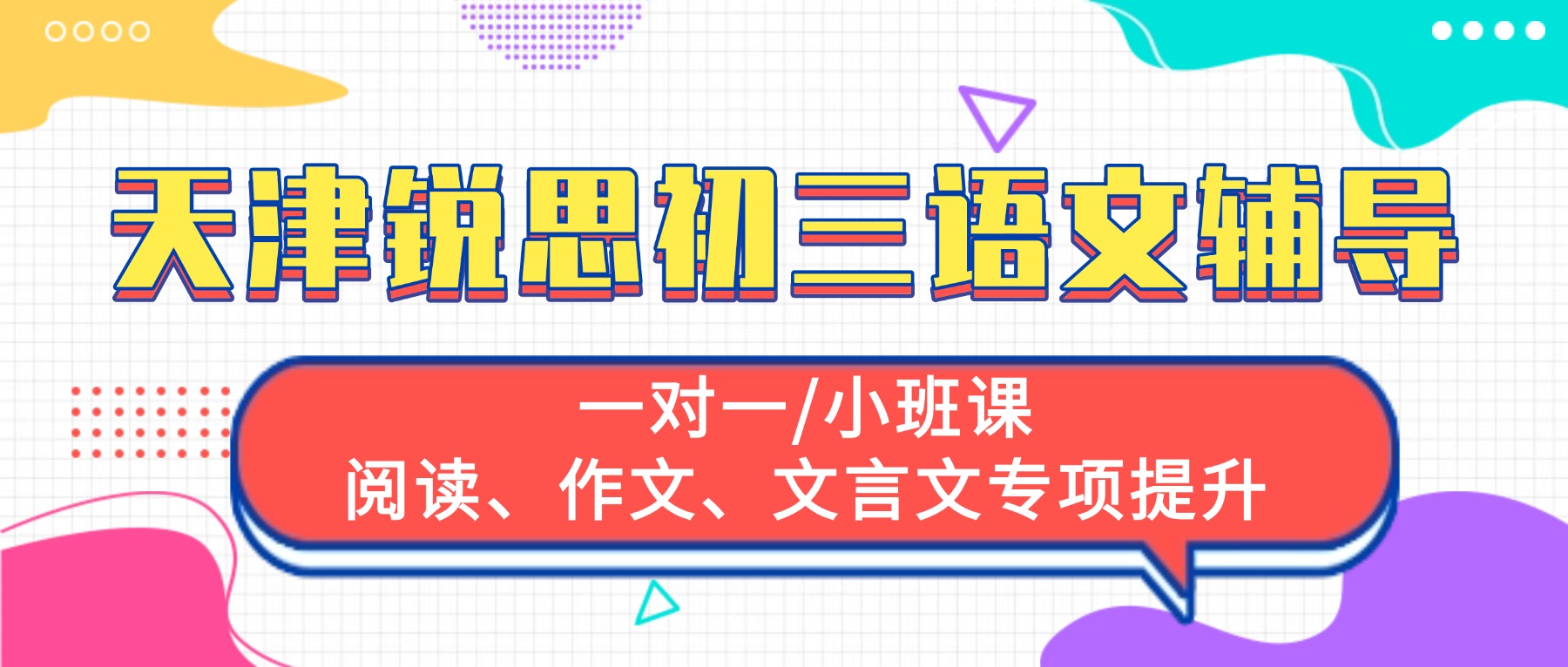2026天津武清初三语文一对一哪家好？杨村/下朱庄/高村附近的初三语文文言文、作文、阅读针对性辅导推荐锐思教育